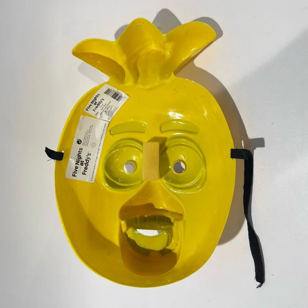 NWT Five Nights At Freddy's Chica Unisex Plastic 1/2 Mask 2016 Rubies Cosplay